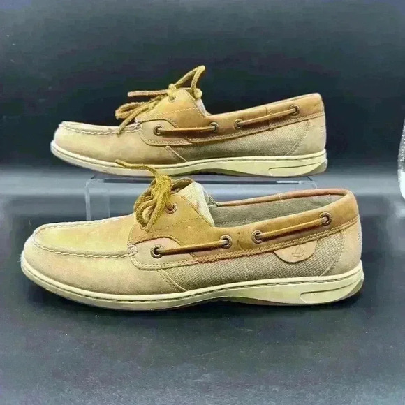 sperry top sider leather boat shoes GUC Womens size 10M (STS95555) - Picture 1 of 7